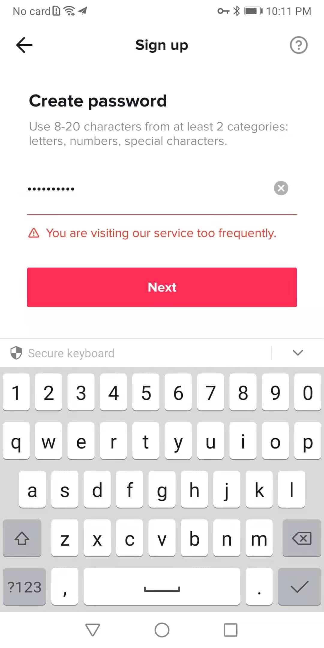 如何解决TikTok注册时上“访问服务过于频繁”的问题