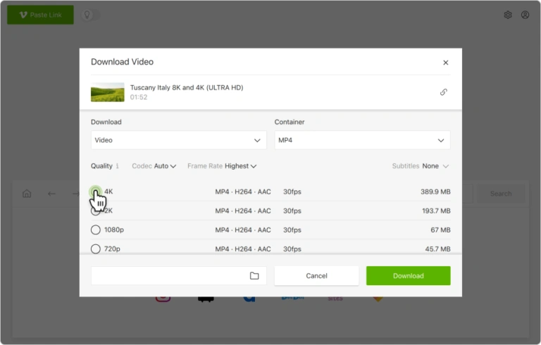 如何下载公共 Vimeo 视频